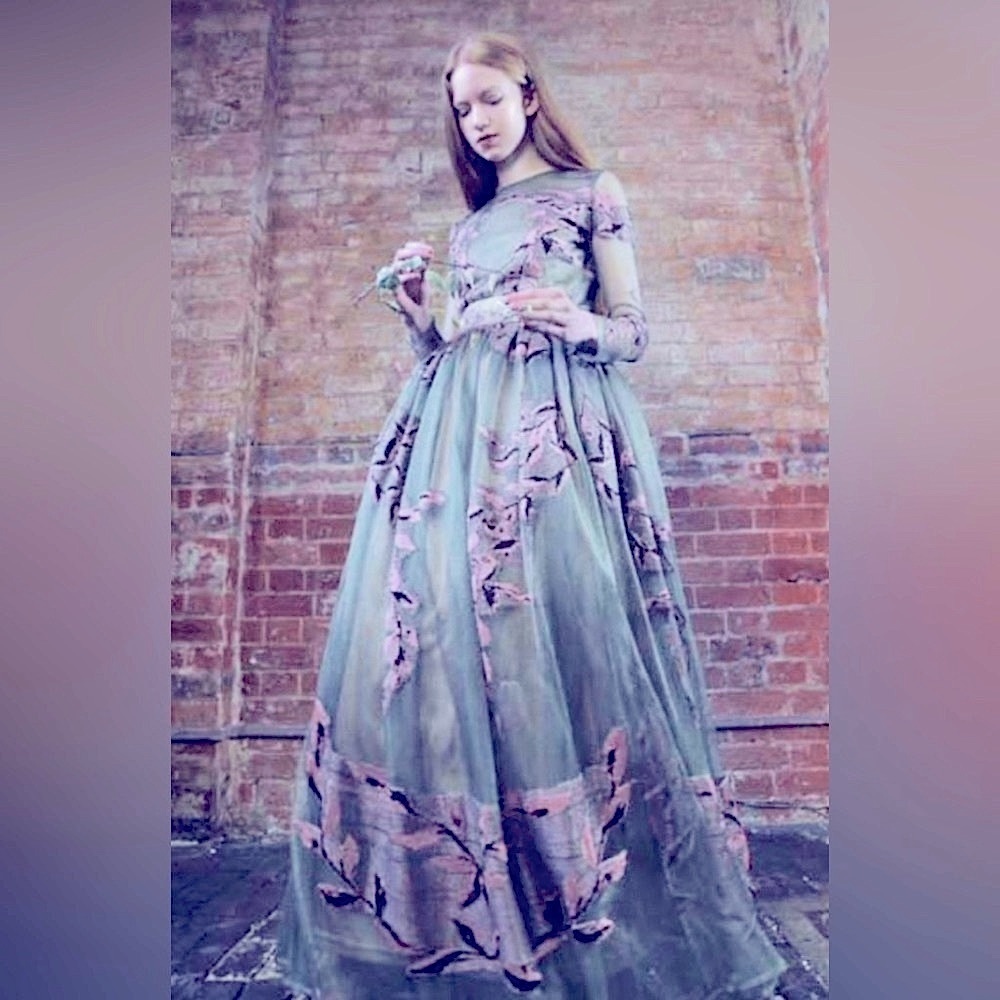 NWT Kukhareva London Millie Ball Gown Long Sleeve UK 8 US 4 - Picture 12 of 16